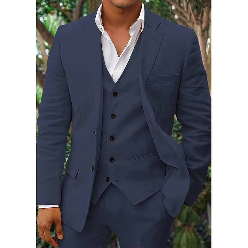 Herren Set | Dreiteilig mit Blazer, Weste und Hose