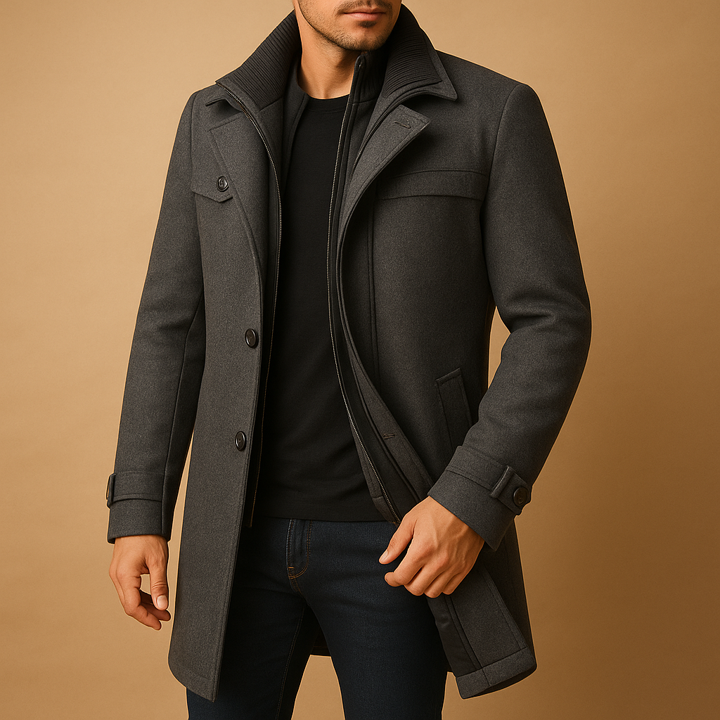 Herren-Winterjacke mit Manschetten | Wintertauglich