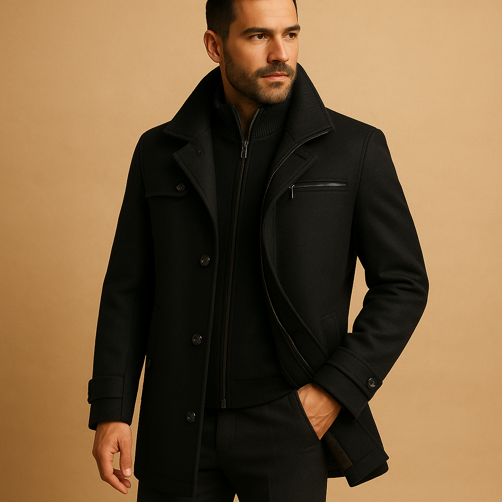 Herren-Winterjacke mit Manschetten | Wintertauglich
