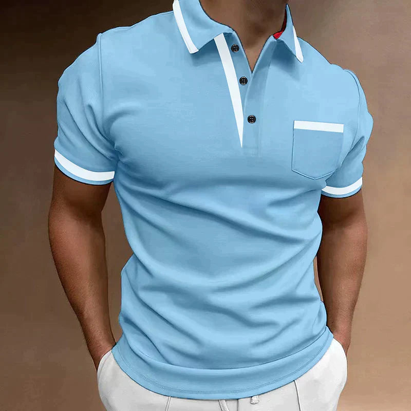Herren Polo-Shirt | klassischer Schnitt mit V-Ausschnitt